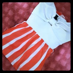 Summer strapless sundress